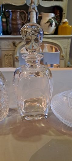 7 X Cut Crystal Decanters
