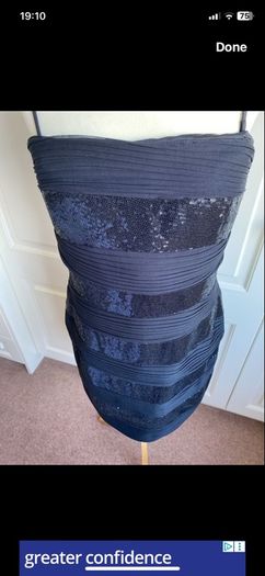 Cynthia Rowley size 16 black occasion dress with Spandex