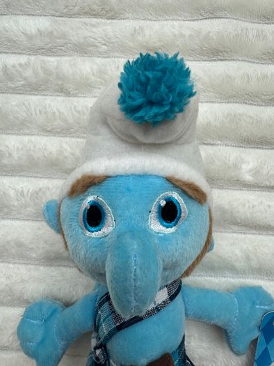Gutsy Scottish Smurf Approx. 10" Plush Stuffed Animal 2013 Peyo Dirty Please look at the pictures
