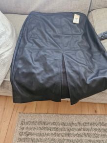 faux leather skirt