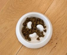 Water and Food Anti-slip bowl slow feeding melamine