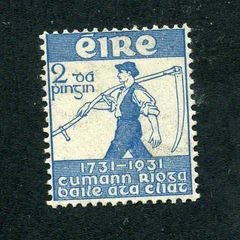 1931 Ireland Royal Dublin Society Bicentenary Commemorative Stamp Mint Never Hinged (MNH)