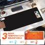 Heated Mouse Pad, Office Decor-Mouse Pad, Warm Desk Pad, Electric Heating Pad with Digital Display & 3 Heating Levels & 3Hours Auto Shut-Off for PC Keyboard Laptop Office and Home Black Image 4