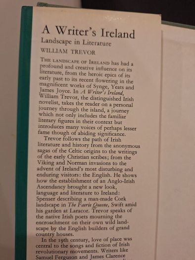 SALE!  A Writer's Ireland - LANDSCAPE in Literature by William Trevor