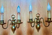 Brass wall lights