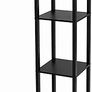 4 Tier Shelving Unit Slim Black Freestanding Storage Shelves for Home Office  Bathroom  MDF Wood Tall Shelving Unit. Storage Utility Storage Free Standing Shelf Organiser Black Image 7