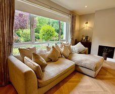 Luxury Arnotts Corner Sofa with Chaise, paid 2,747 New, Immaculate Condition, 270cm x 160cm