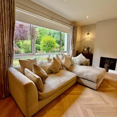 Luxury Arnotts Corner Sofa with Chaise, paid 2,747 New, Immaculate Condition, 270cm x 160cm