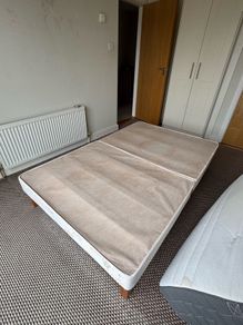 Double bed with mattress
