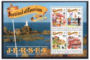 1990 Jersey Festival of Tourism Commemorative Stamp Miniature Sheet Mint Never Hinged (MNH)