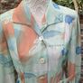 vintage 80s 90s floral midi shirt dress size small Made in Ireland Image 2