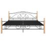 Bed Frame Black Metal 180x200 cm Image 5