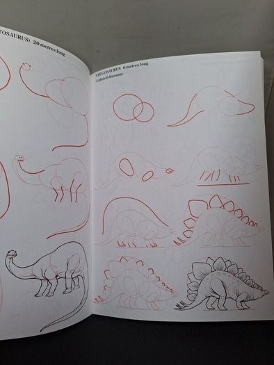SALE! Set of 4 DRAW 50 drawing books: Dinosaurs, Flowers, Animals and Endangered Animals