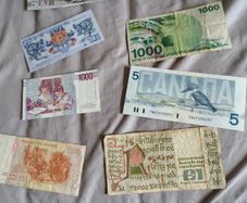 Different world notes from different part of the world
