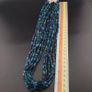Vintage African Style Green Blue Tiny Glass Beads 10 Strands Lot Image 6