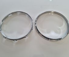 Ludwig twin channel die cast hoop and triple flange hoop 14" 10 hole lug ear