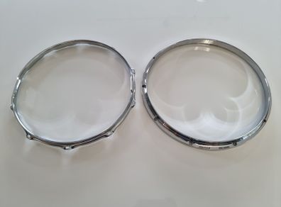 Ludwig twin channel die cast hoop and triple flange hoop 14" 10 hole lug ear