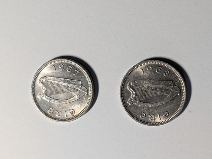 Irish Coins , lovely Rabbits
