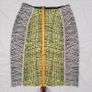 Kenzo Neon Yellow Lime Abstract Geometric Pencil Mini Skirt Size M Image 8