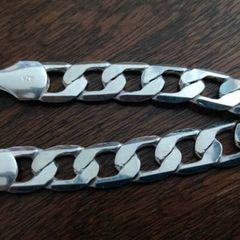 Heavy silver bracelet