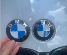 Replacement BMW Car Emblem Chrome Front Badge Logo 82mm 2 Pins For BMW Hood Bonnet Trunk 51148132375