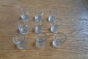 Shot Glasses x 9 for Sale