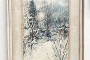 Dorothy Lockwood Arsw Rbsa (british, 1910-1991), 'winter Sun', Watercolour On Paper