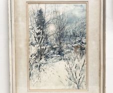 Dorothy Lockwood Arsw Rbsa (british, 1910-1991), 'winter Sun', Watercolour On Paper