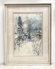 Dorothy Lockwood Arsw Rbsa (british, 1910-1991), 'winter Sun', Watercolour On Paper