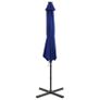 Cantilever Umbrella with Pole and LED Lights Azure Blue 300 cm Image 3