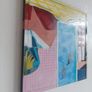 Abstract Painting Original Painting Pop Art Painting of Poolbeg Chimneys and a Swimming Pool Swimming Painting Image 3