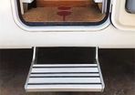 150KG Bearing Folding Ladder Step Motorhomes Aluminum Alloy RV Pedal Step Telescopic Antiskid Camper Travel Trailer Accessories