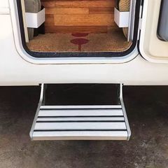 150KG Bearing Folding Ladder Step Motorhomes Aluminum Alloy RV Pedal Step Telescopic Antiskid Camper Travel Trailer Accessories