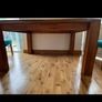 oak , solid table very heavy.  Square . Fits 6 Image 3