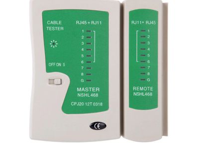 New RJ45 and RJ11 network cable tester