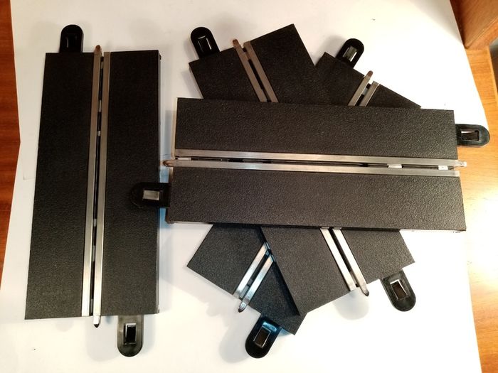 Scalextric C7016: 4x New Single Lane Half-straight - Sports Track (digital pit lane)