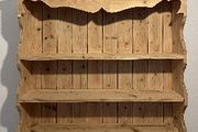 Restored Vintage Country Pine Display Cupboard  Kitchen Wall Shelf Unit