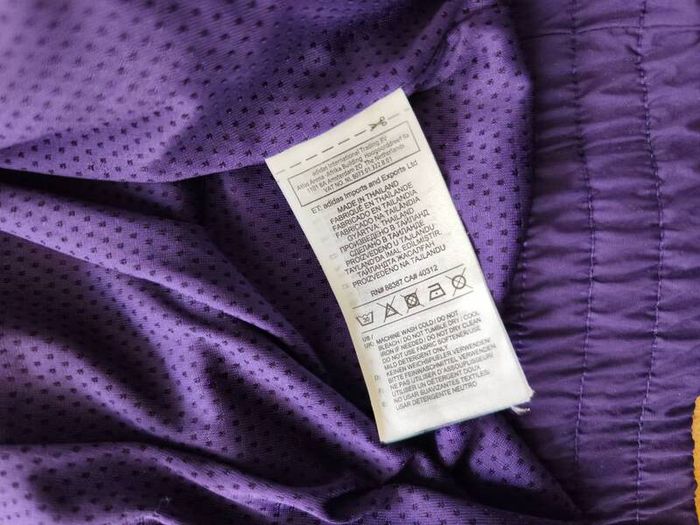 adidas jumper windbreaker top vintage look size L pink purple black