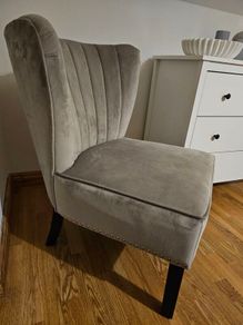 Velvet armchair