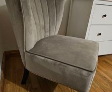 Velvet armchair