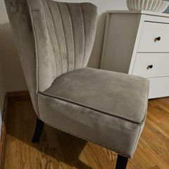 Velvet armchair