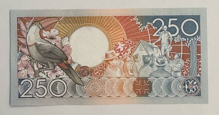 Suriname 250 Gulden 1988 Banknote