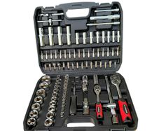 100PC Socket Set - 1/2 & 1/4 Drive