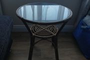wicker coffee table