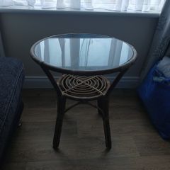 wicker coffee table