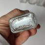 309 - Set of 5 Vintage Decorative Similar Size Collectible Clear Glass Bottles Image 4