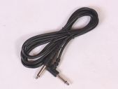 Guitar lead cable, 3m/10' length, right angle/straight plugs