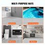 55 Pack Floor Tiles 30 x 30 cm Modular Interlocking Cushion Splicing Drainage Mats, Soft PVC Interlocking Drainage Floor Tiles, Non-Slip Drainage Holes for Restroom, Bathroom, Kitchen, Pool, Wet Area, Gray Image 6