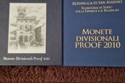 San Marino 2010 2011 euro coin proof sets