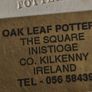 Set of 2 Vintage OAK LEAF INISTIOGE Studio Pottery Hand Made Vase Image 10